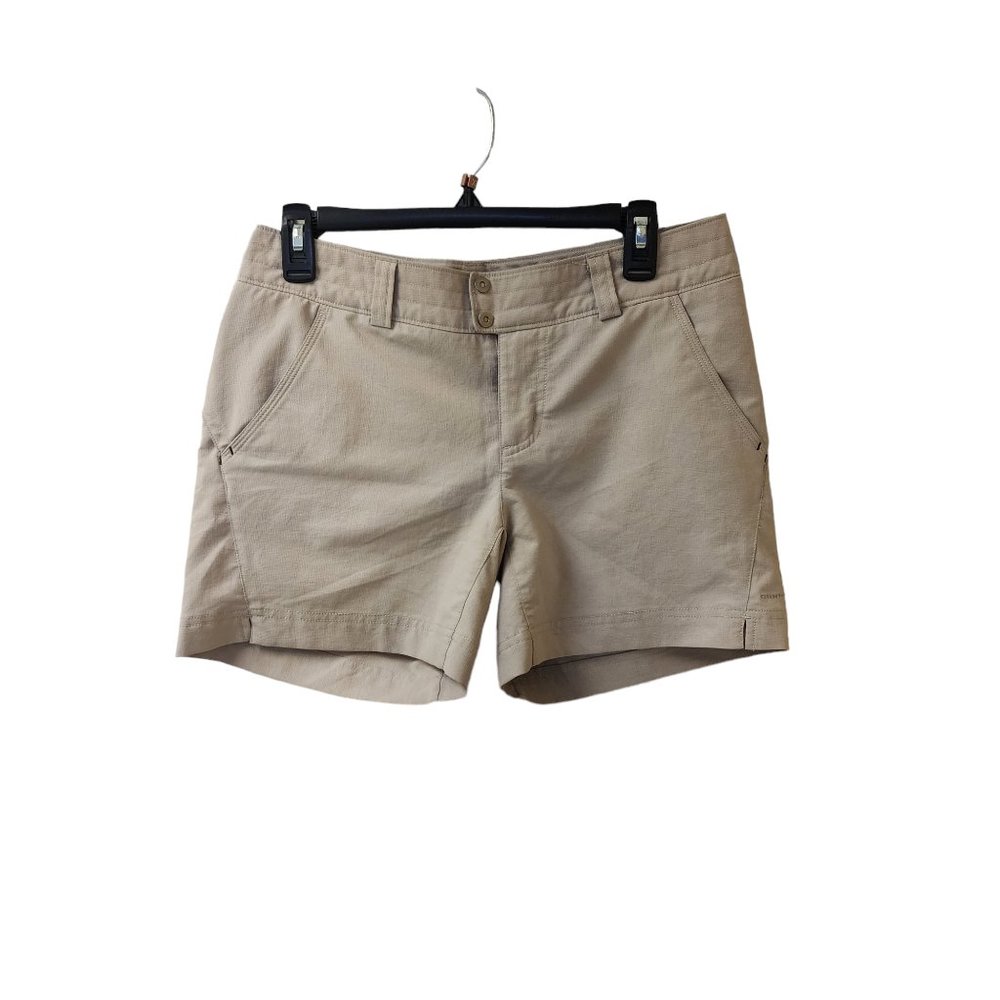 Columbia Titanium Omni Shade Vented Hiking Shorts Size 6 Women's Beige Tan